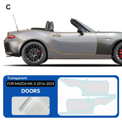 Precut PPF for Mazda MX-5 Miata (2016–2023) | 9-Mil TPU Paint Protection Film Clear Bra