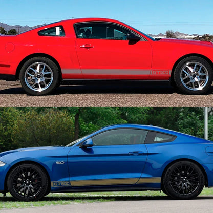 Long Door Side Skirt Stripe Decal for Ford Mustang Shelby GT500 | Sport Vinyl Sticker