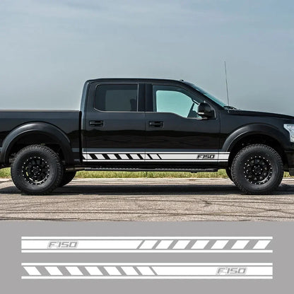 Door Side Skirt Stripe Decal for Ford F-150 Raptor | 2-Piece Pickup Truck Vinyl Graphic