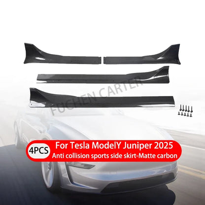 ABS Side Skirt Extension Body Kit for Tesla Model Y Juniper (2025) | Fast Aero Gloss Finish