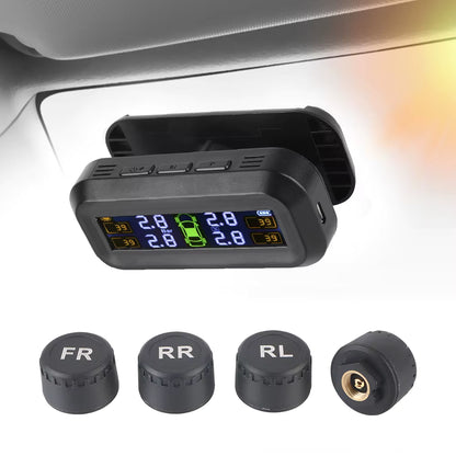 GEN Performance Tire Pressure Monitoring System (TPMS) – Solar Digital Display w/ 4 External Sensors