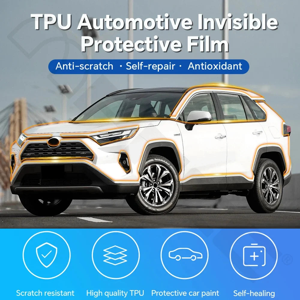 Precut PPF for Toyota RAV4 Hybrid XA50 (2019–2025) | 9-Mil TPU Paint Protection Film