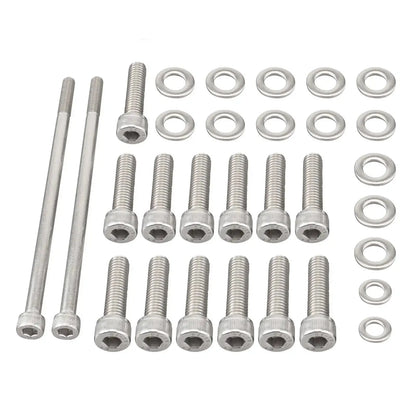 Chevy LS / LSX V8 Stainless Steel Oil Pan Bolt Kit for LS1 / LS2 / LS3 / LS6 / LS7 & Vortec 4.8L / 5.3L / 6.0L / 6.2L Truck Engines (Gen III / Gen IV)