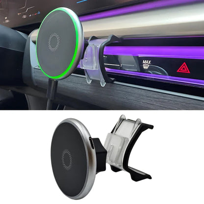For BMW 5 Series i5 G60 2024-2026 Wireless Charger Magnetic Phone Holder