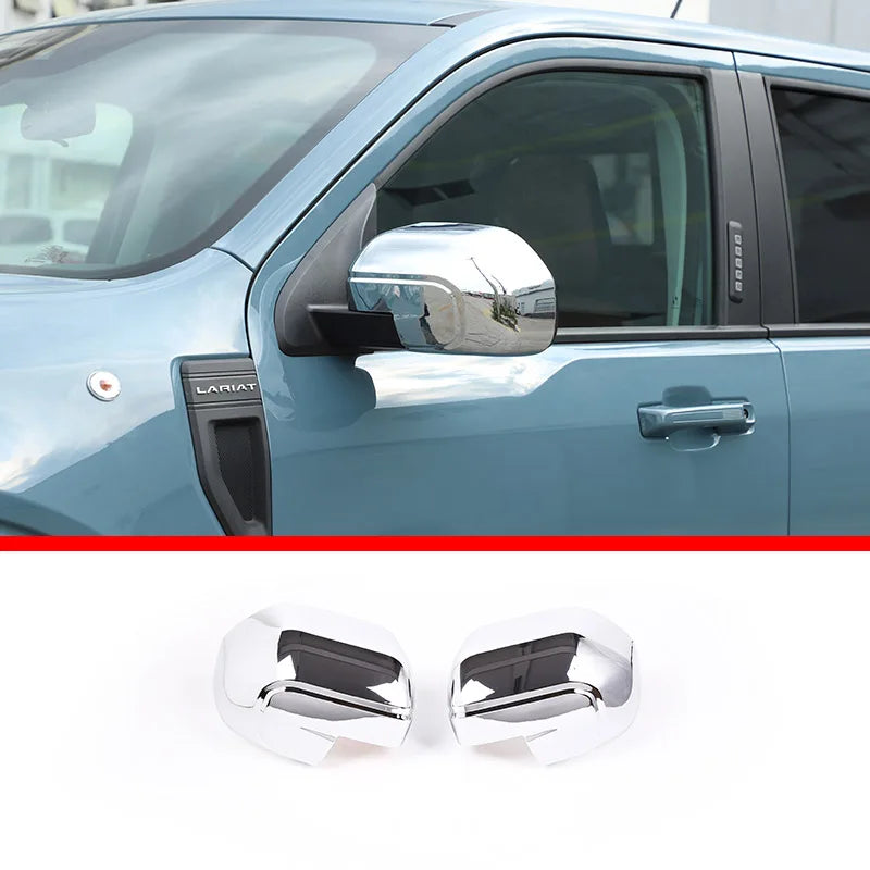 ABS Rearview Side Mirror Decoration Cover for Ford Maverick (2022) | Carbon Fiber / Black / Silver