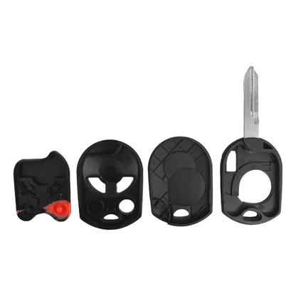 Ford 3 Button Remote Head Key Shell Replacement For OUCD6000022 (3 Part Shell) | Aftermarket