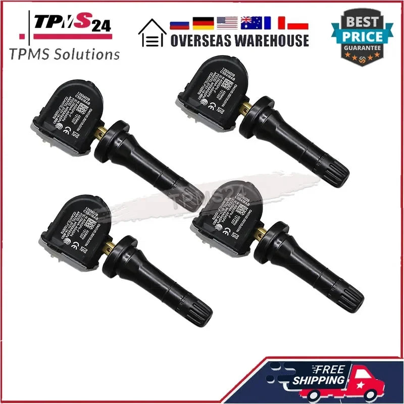 4PCS Tire Pressure Monitor Sensor TPMS For Opel Adam Ampera Antara Astra J Corsa D Insignia Meriva B Mokka Zafira C | 433MHz Pre-Programmed