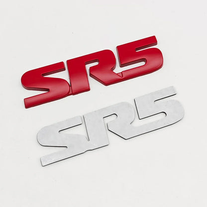 3D Metal SR5 Emblem Fender / Door Side Badge for Toyota | Logo Letter Sticker