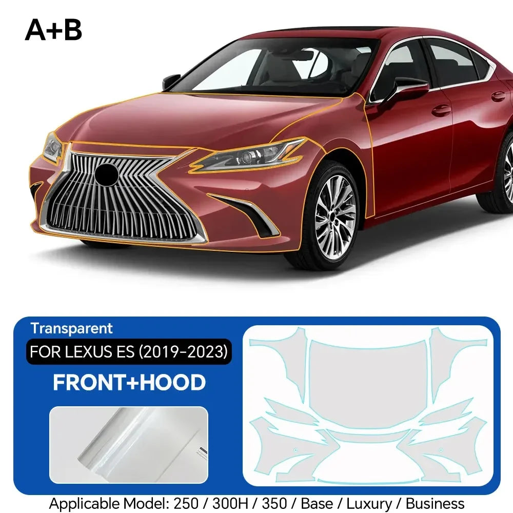 Precut PPF for Lexus ES 250 / 300h / 350 (2019–2023) | TPU Paint Protection Film Clear Bra
