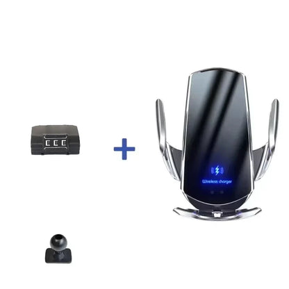 Car Phone Holder Base Special Mounts For AUDI A6L A6 C8 2019 2020 2021 2022- 2024 Wireless Charging Car Interior Accessories