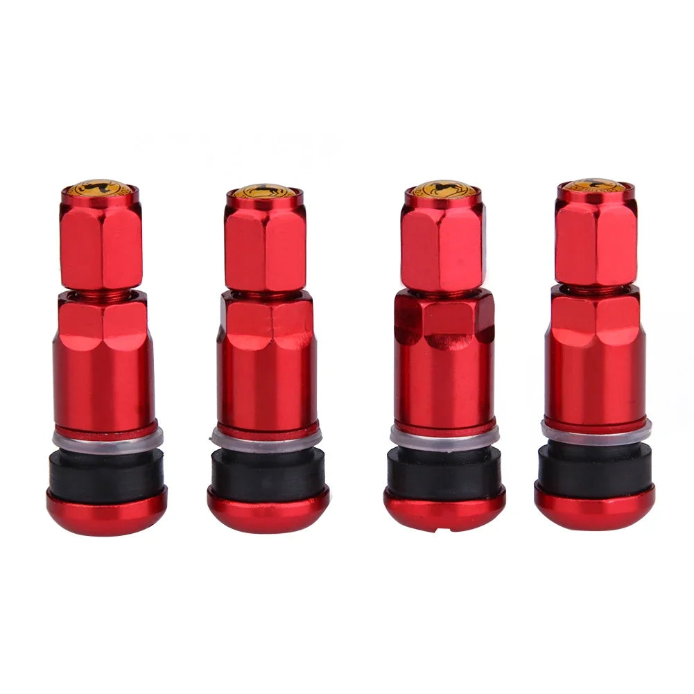 4pcs Universal Metal Car Motorcycle Tubeless Wheel Tyre Valve Stems Caps | Aluminum Alloy Tire Air Valve Stems