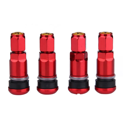 4pcs Universal Metal Car Motorcycle Tubeless Wheel Tyre Valve Stems Caps | Aluminum Alloy Tire Air Valve Stems