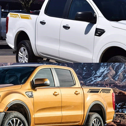 Side Stripe Decal for Ford Ranger Raptor T6 / XLT / T7 / T8 | Pickup Bed Vinyl Graphic
