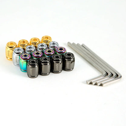 Anti Theft Tire Valve Caps with Rubber Seal | Universal Stem Covers for Car SUV Bike Truck Motorcycle
