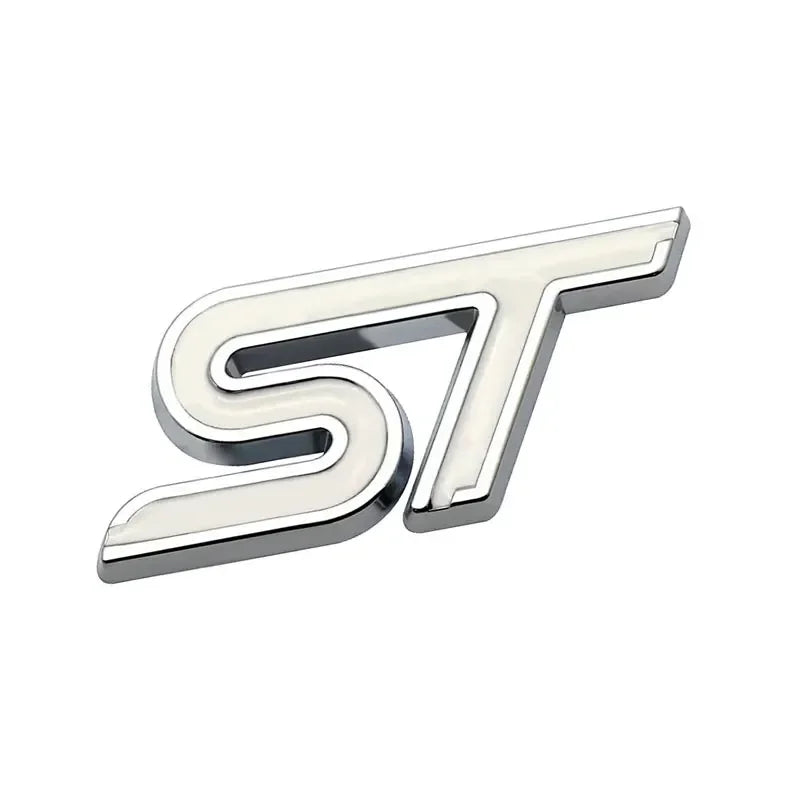 3D Metal ST Badge | Body & Trunk Emblem for Ford Everest / Fiesta / Ecosport / Focus