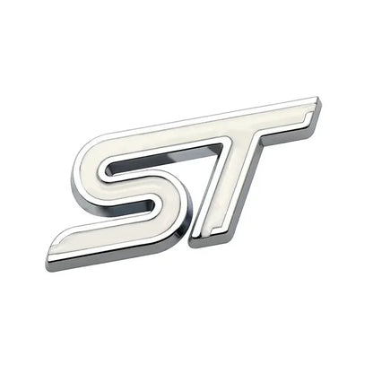 3D Metal ST Badge | Body & Trunk Emblem for Ford Everest / Fiesta / Ecosport / Focus