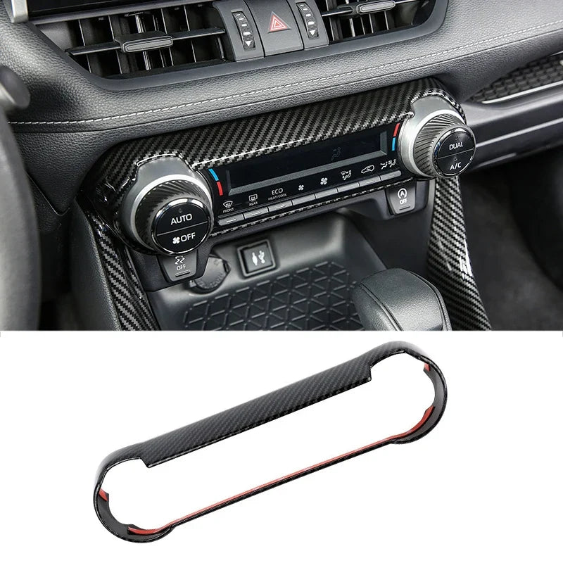 Center Console AC Switch Trim Panel for Toyota RAV4 XA50 2019-2024 Hybrid