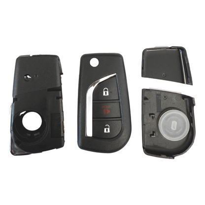 Toyota 3 Button Replacement Shell For GQ4-73T / MOZB97TZ | Aftermarket