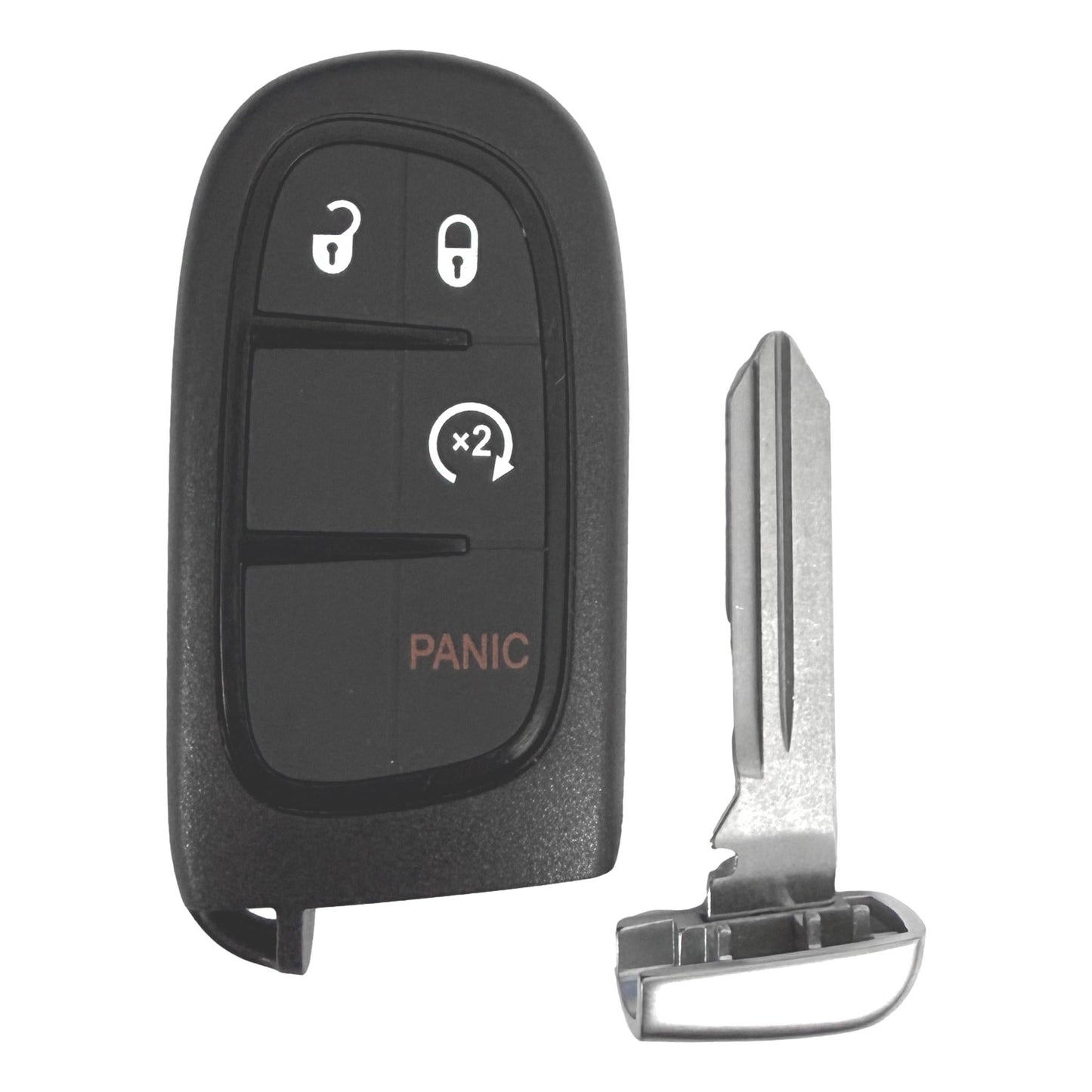 Dodge RAM Jeep 4 Button Smart Key Replacement Shell GQ4-54T | Aftermarket