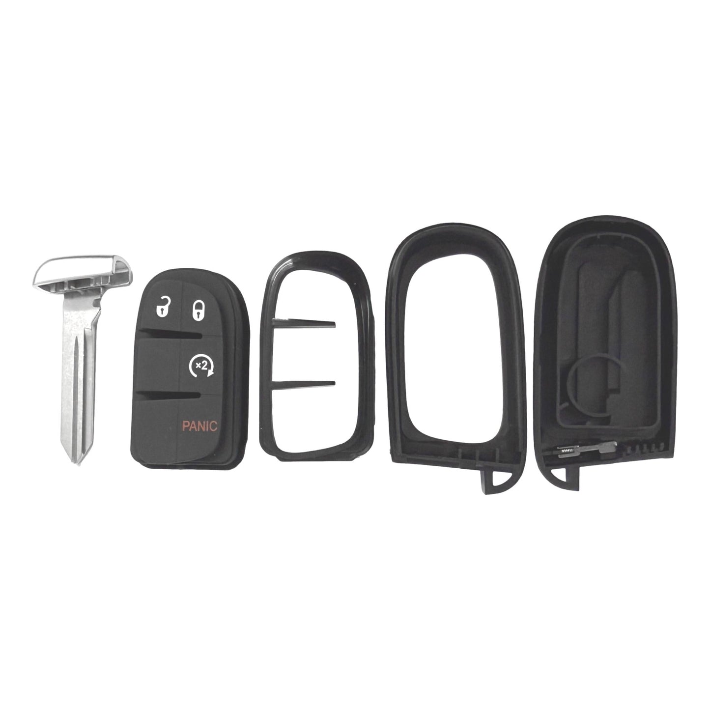Dodge RAM Jeep 4 Button Smart Key Replacement Shell GQ4-54T | Aftermarket