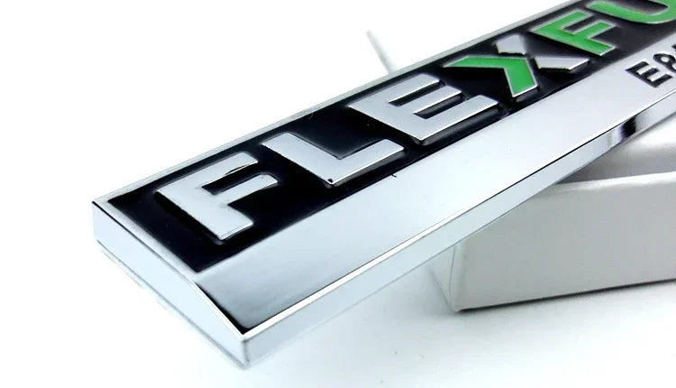 Flex Fuel Metal 3D Car Stickers