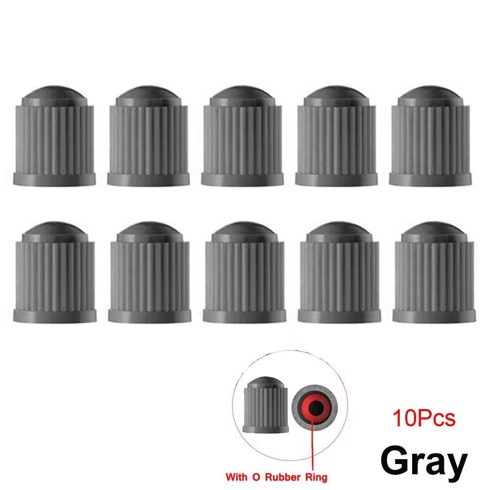 10/25/50/100Pcs Universal Plastic Tire Valve Caps for Cars, Trucks, Motorcycles, and Bicycles
