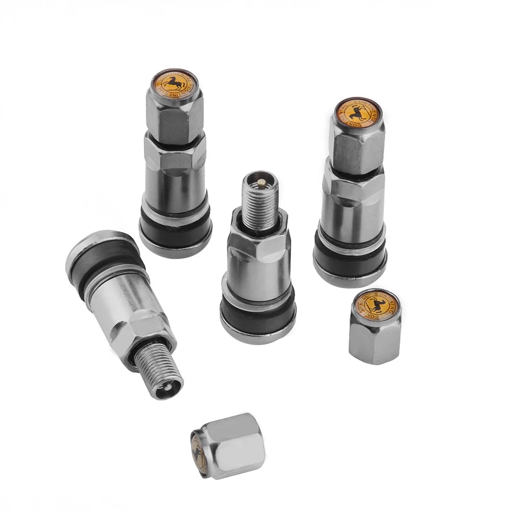 GEN PERFORMANCE - Universal Aluminum Alloy Tubeless Tire Valve Stems with Caps – Fits Cars & Motorcycles
