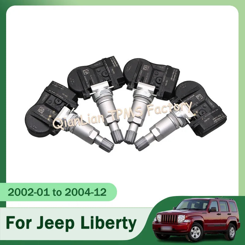 4pcs TPMS Tire Pressure Sensor for Jeep Liberty Grand Cherokee Wrangler Commander SE10004