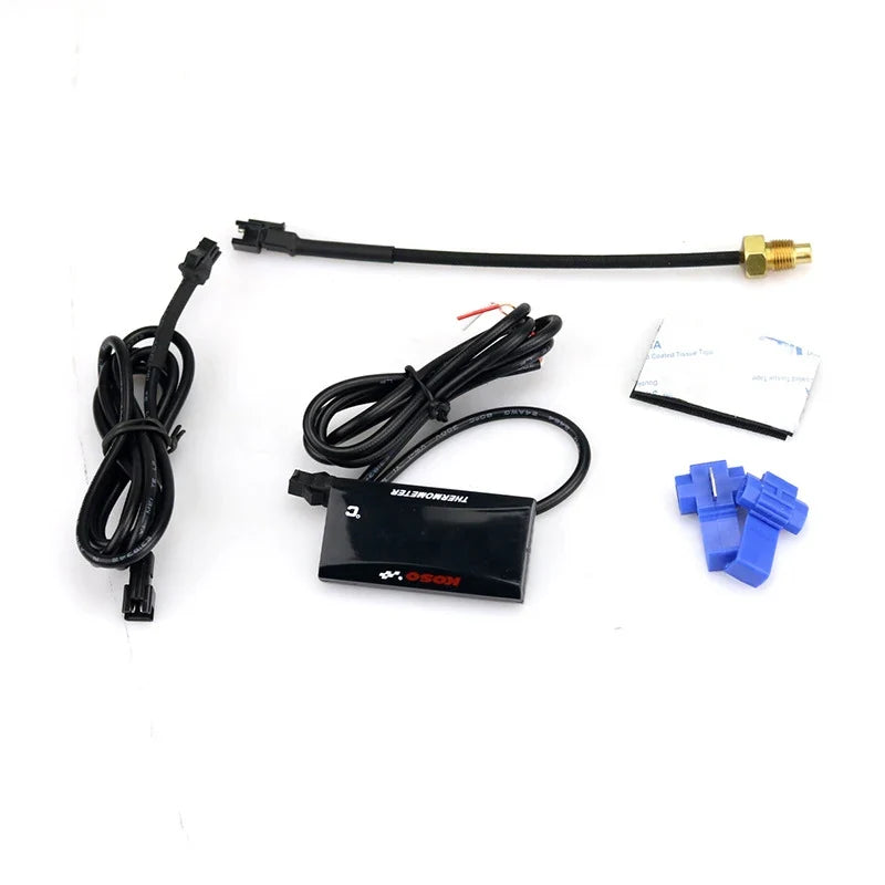 DC 12V Motorcycle Temperature Meter Motorcycle Water Temperature Digital Hygrometer Thermometer Sensor Meter Sensor Adapter
