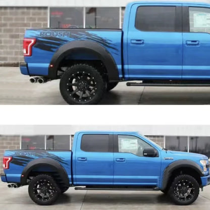 Matte Black Body & Trunk Stripe Decal for Ford F-150 Raptor (2015–2019) | Sport Vinyl Graphics