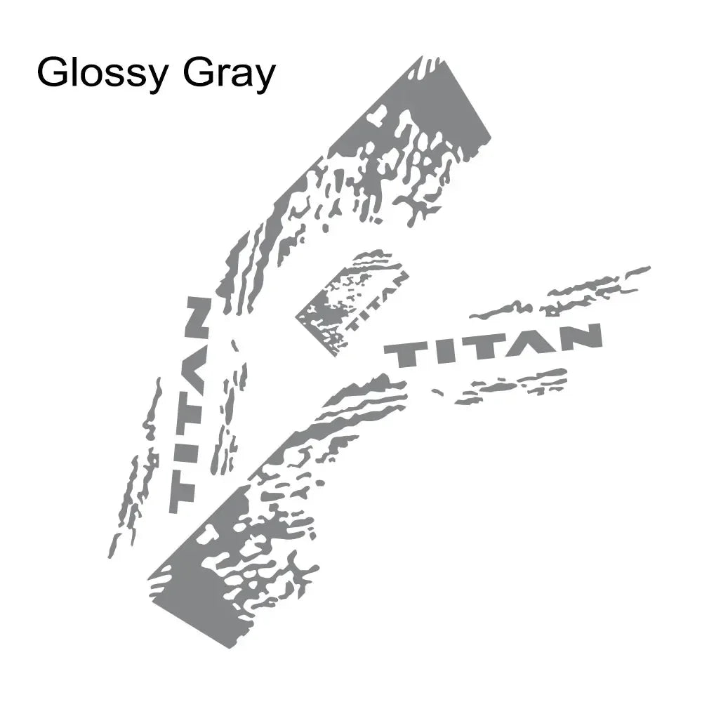 Splash Grunge Body Side Decal for Nissan Titan S / SL / SV / Platinum | 3-Piece Vinyl Truck Graphics