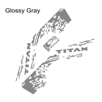 Splash Grunge Body Side Decal for Nissan Titan S / SL / SV / Platinum | 3-Piece Vinyl Truck Graphics
