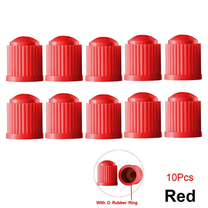 10/25/50/100Pcs Universal Plastic Tire Valve Caps for Cars, Trucks, Motorcycles, and Bicycles