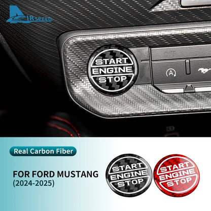 Real Hard Carbon Fiber Interior Trim for Ford Mustang GT (2024-2025) | LHD & RHD