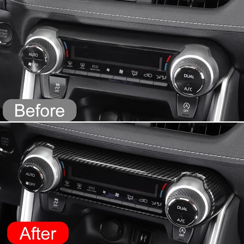 Center Console AC Switch Trim Panel for Toyota RAV4 XA50 2019-2024 Hybrid