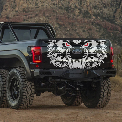 Tiger Tailgate Graphic Decal | Universal Pickup Sticker for Ford F-150, Toyota Hilux, Silverado, RAM, Isuzu D-Max & More