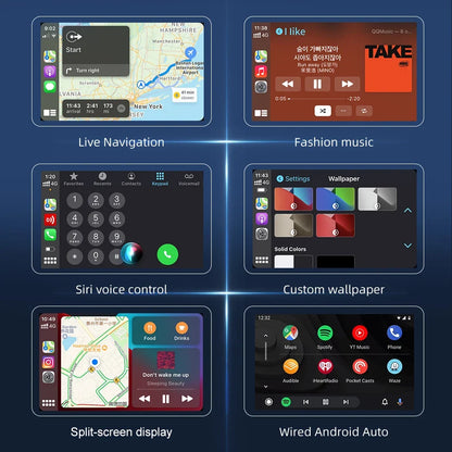 Wireless Android Auto & CarPlay USB Adapter Dongle