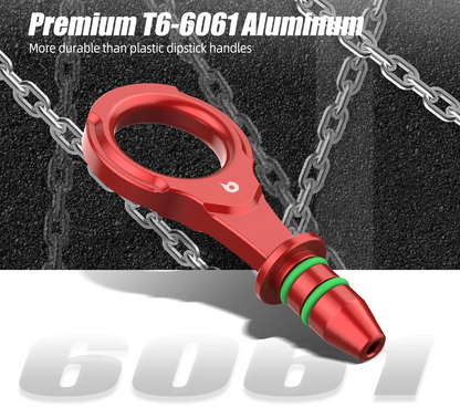 VW Golf MK7 / MK8 GTI R, Audi A3 / S3 / TT / Q3, SEAT Leon Cupra & Skoda Octavia vRS Billet Aluminium Oil Dipstick Handle for EA888 Gen 3 1.8 / 2.0 TSI (2013 - Up)