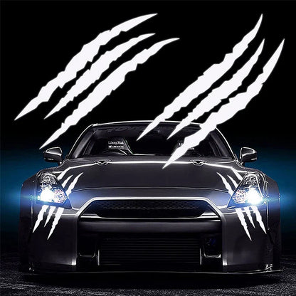Ghost Claw Hood Vinyl Sticker | Creative Reflective Modification Decal for Cars