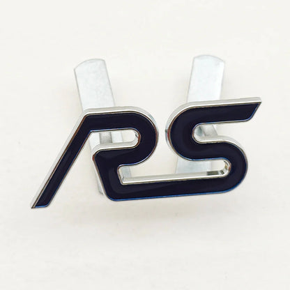 3D Metal RS Logo Badge | Grille, Fender & Trunk Sticker for Ford Fiesta / Focus RS