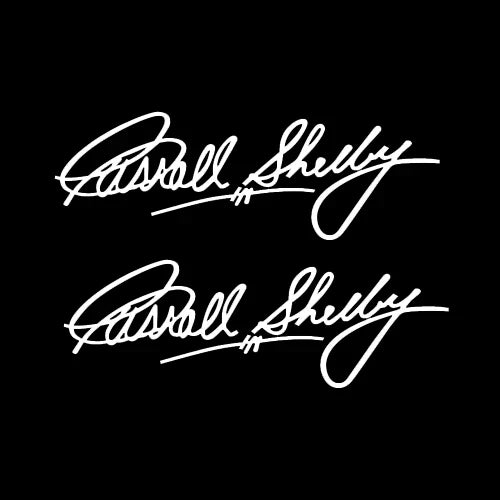 Carroll Shelby Interior & Window Vinyl Decal for Ford Mustang | 2-Piece Sticker