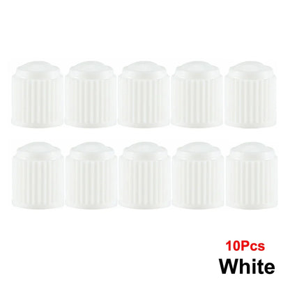 AUTCOAT Tire Stem Valve Caps | Universal Plastic Valve Covers for Cars, Trucks, Bikes