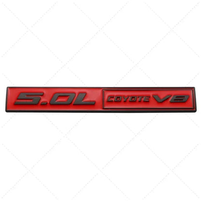 3D Metal 5.0 COYOTE V8 Trunk & Fender Emblem | Ford Mustang Badge Accessory