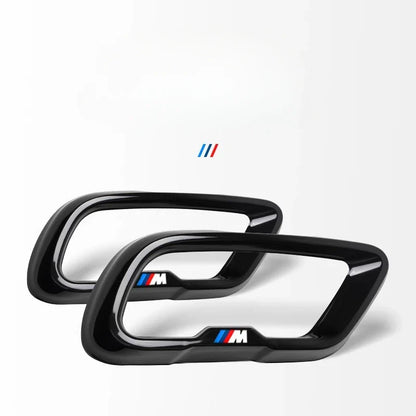 BMW X7 Black Knight Style Exhaust Tip Tail Throat Decorative Cover (Single Hole / Outer Frame)