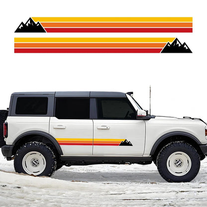Door Side Decal Lettering Kit for Ford Bronco | Waterproof PVC Vinyl Wrap Graphics