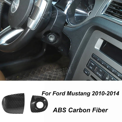 Carbon Fiber Grain Interior & Exterior Decoration Sticker for Ford Mustang (2009-2014) | Kit