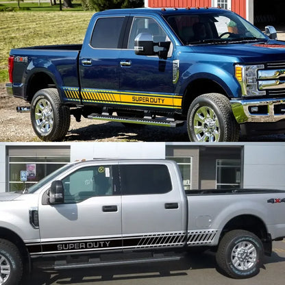 Door Side Body Stripe Decal for Ford Super Duty F-250 / F-350 / F-450 | Vinyl Truck Sticker 2-Pack