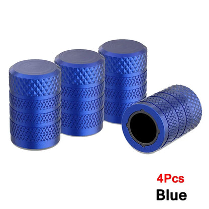 Aluminum Tire Valve Caps 4/8/12 Pack | Corrosion Resistant Universal Stem Covers