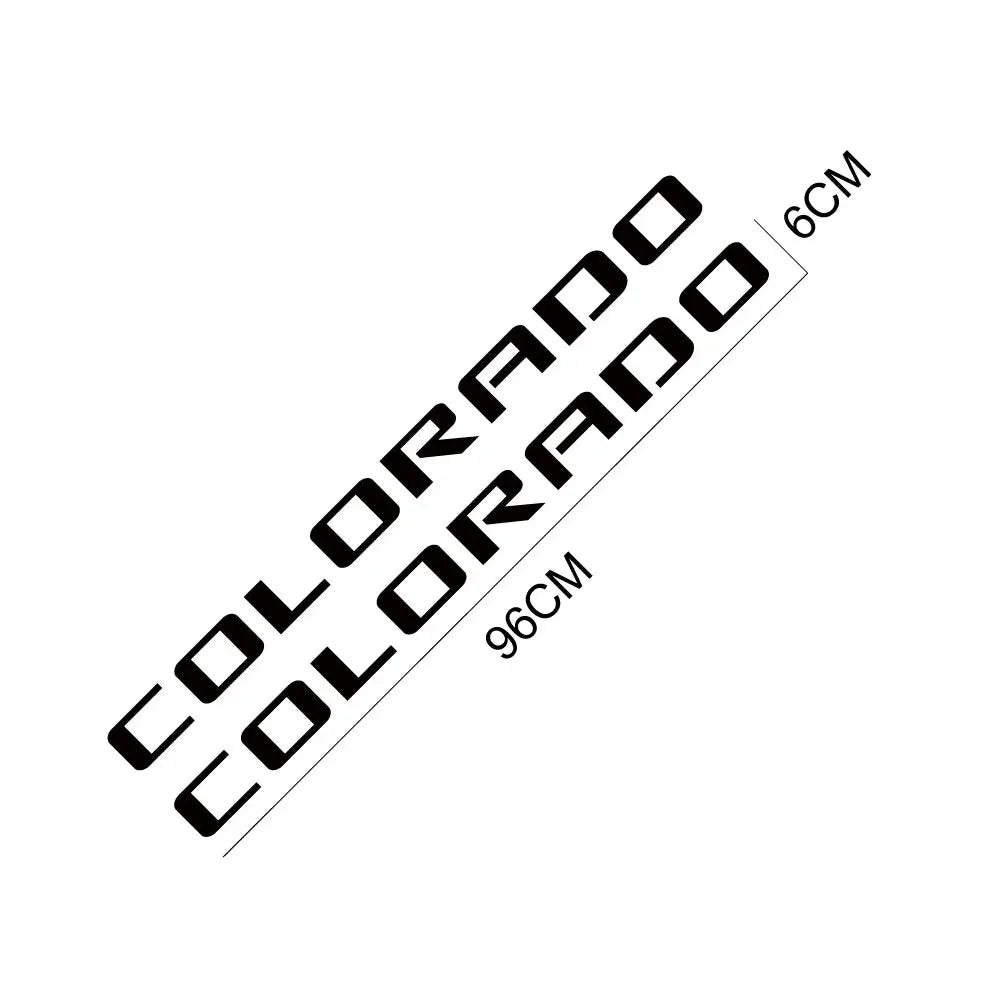 Rear Trunk Side Decal for Chevrolet Colorado | 2-Piece Pickup Truck Vinyl Graphic