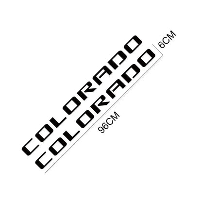 Rear Trunk Side Decal for Chevrolet Colorado | 2-Piece Pickup Truck Vinyl Graphic
